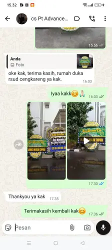 Testimonial Papan Bunga Pernikahan sawahkulon