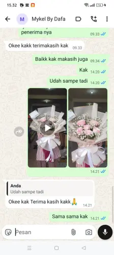 Testimonial Buket Bunga sawahkulon