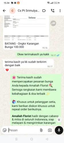 Testimonial Papan Bunga sawahkulon