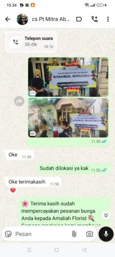 Testimonial Papan Bunga sawahkulon