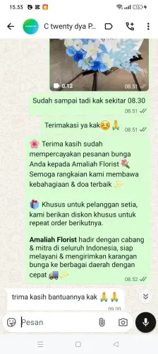 Testimonial Standing Flower sawahkulon