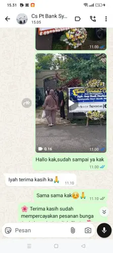 Testimonial Papan Bunga sawahkulon